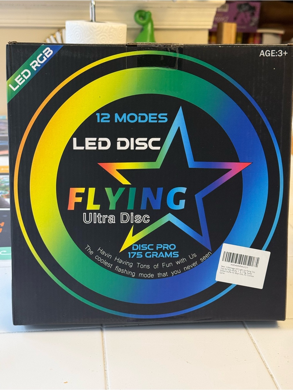 LED RGB Flying Ultra Disc Frisbee Pro with 12 light modes